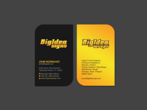 Business Card Design by Creations Box 2015 for Bigidea Wraps Inc | Design: #23422774