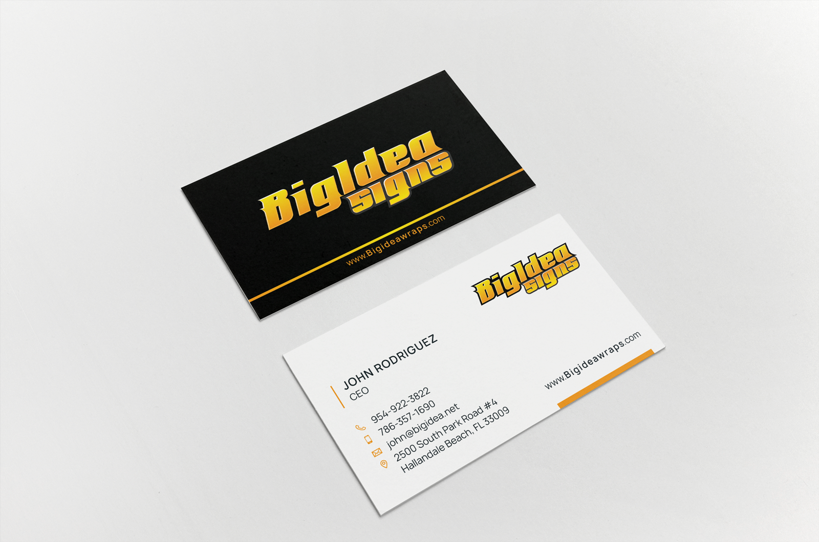 Business Card Design by HYPdesign for Bigidea Wraps Inc | Design #23392436