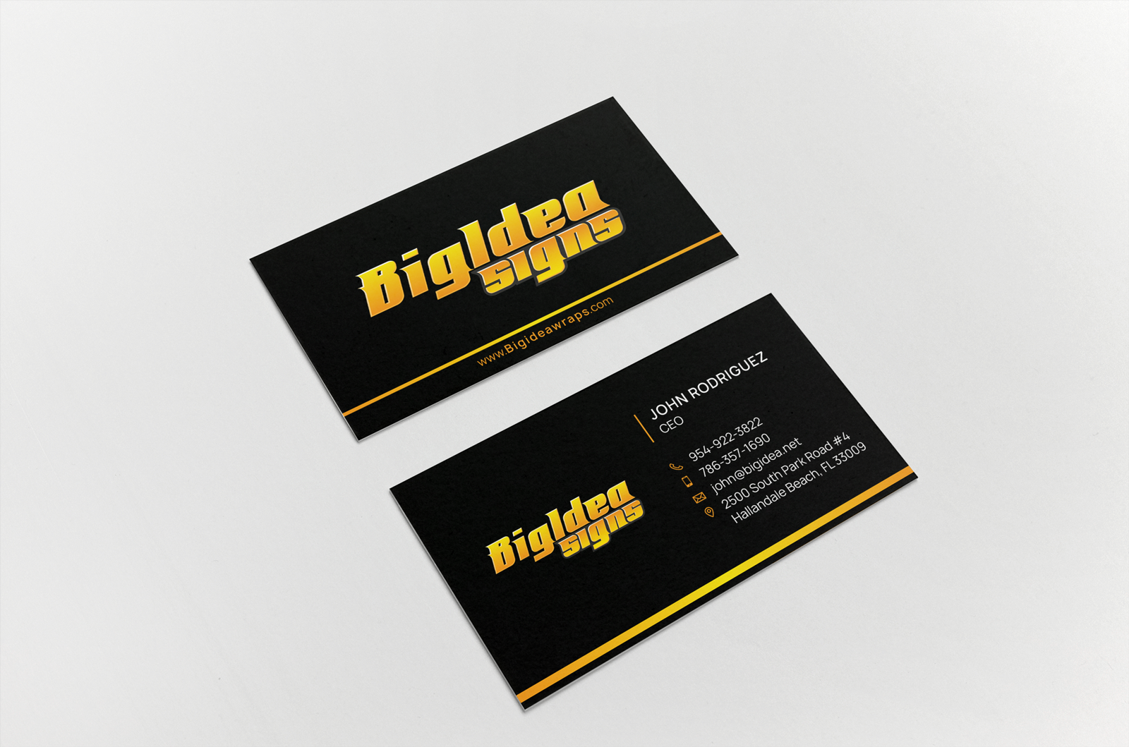 Business Card Design by HYPdesign for Bigidea Wraps Inc | Design #23392440