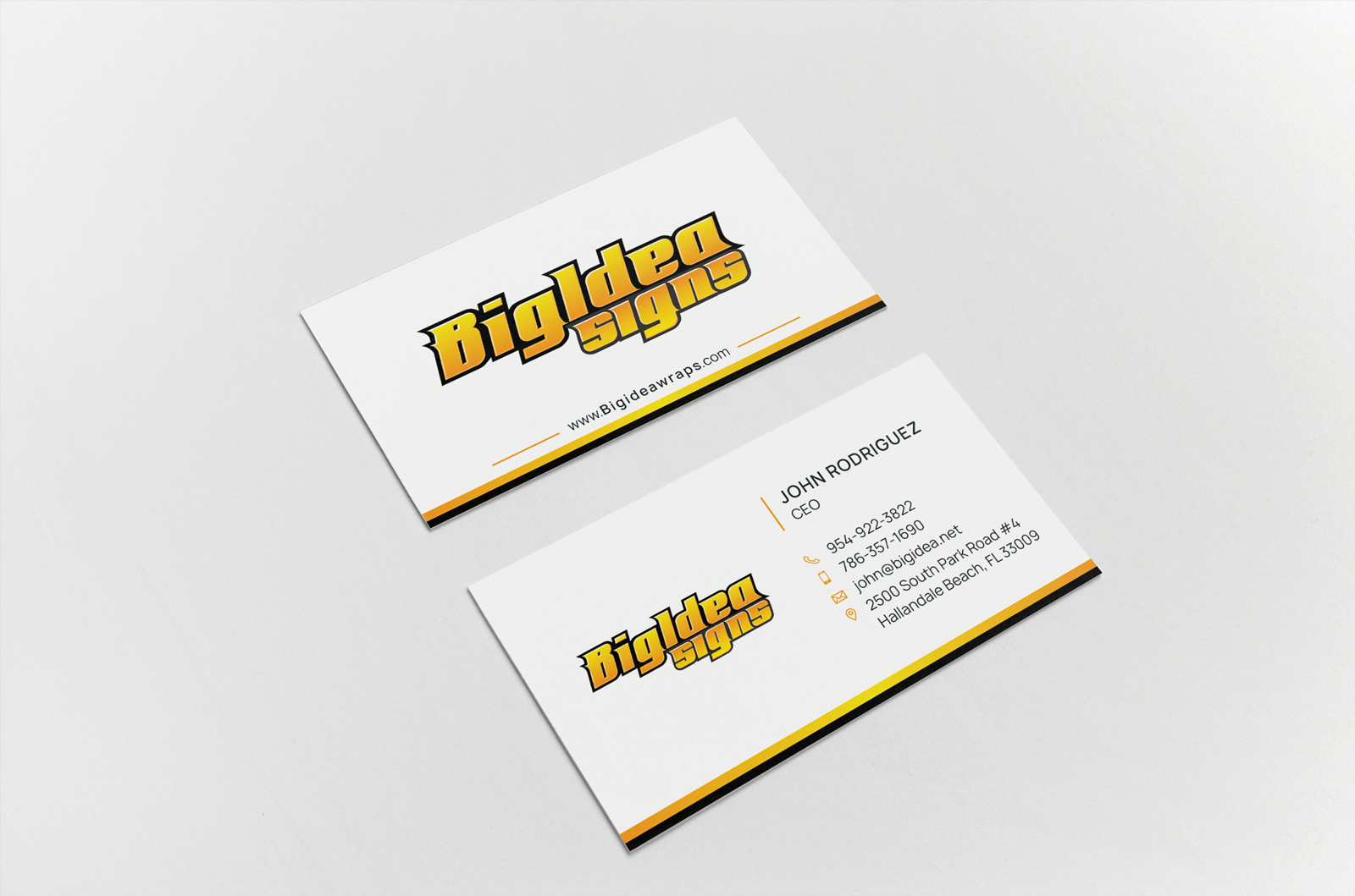 Business Card Design by HYPdesign for Bigidea Wraps Inc | Design #23392441