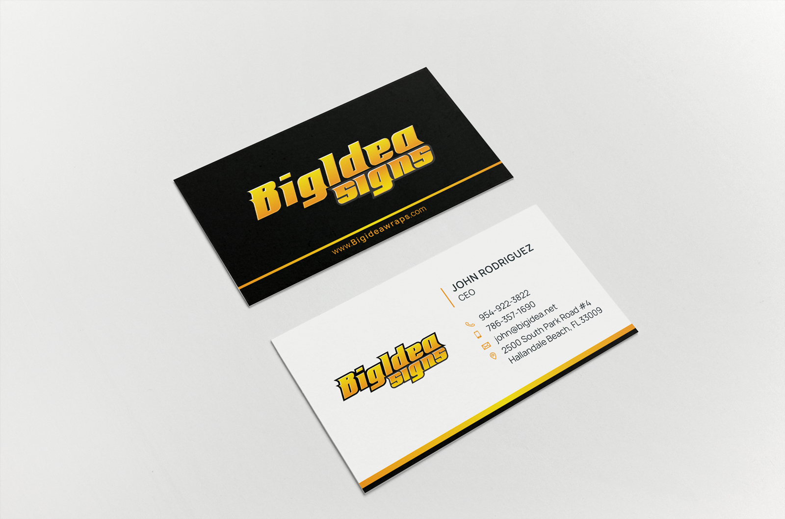 Design de Carte de Visite par HYPdesign pour Bigidea Wraps Inc | Design #23392443