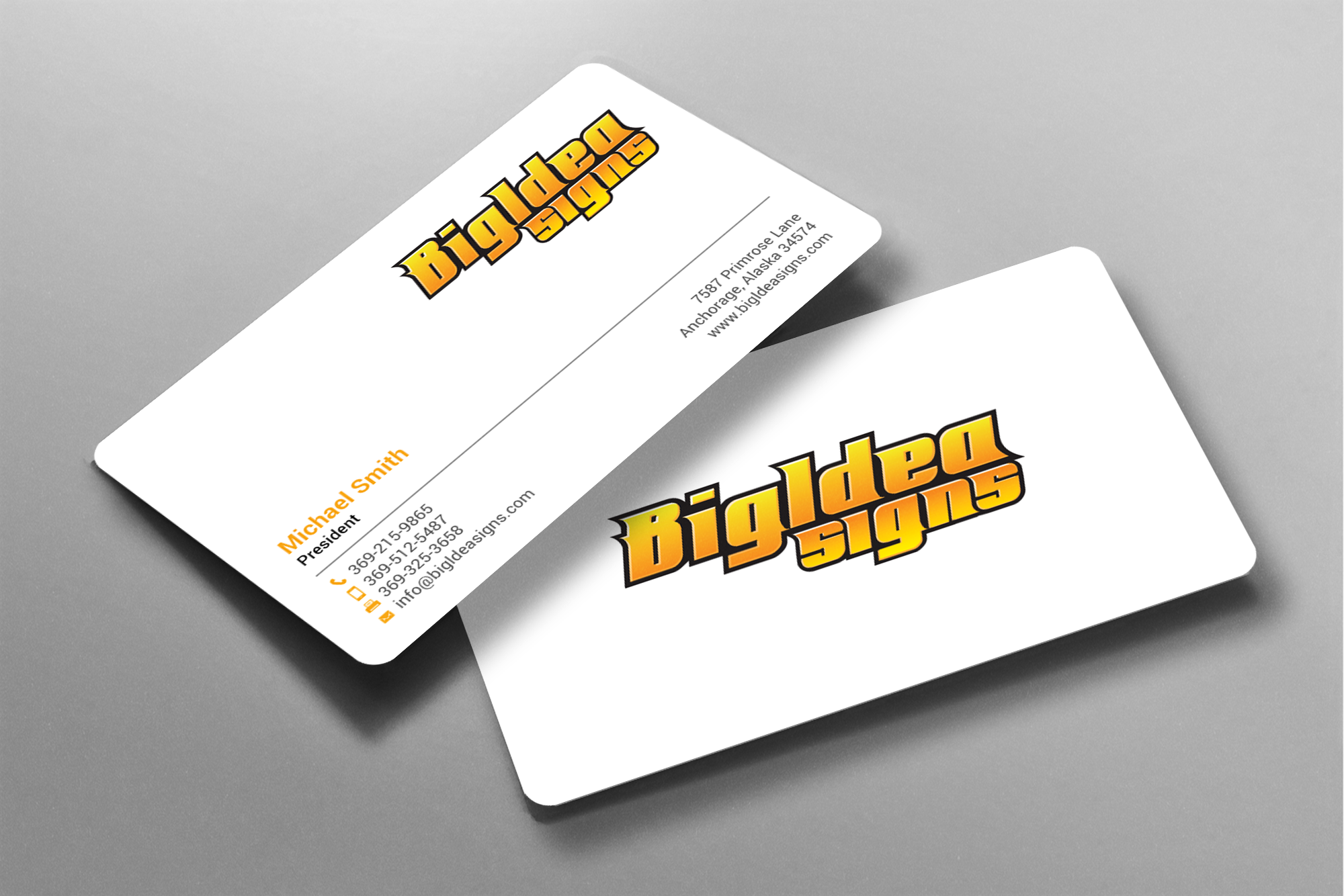 Business Card Design by chandrayaan.creative for Bigidea Wraps Inc | Design #23387961