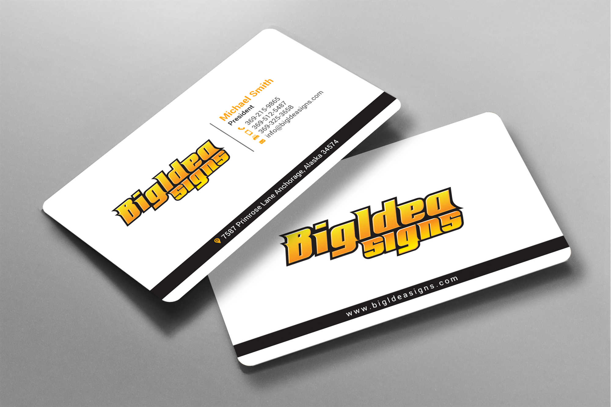 Business Card Design by chandrayaan.creative for Bigidea Wraps Inc | Design #23387962