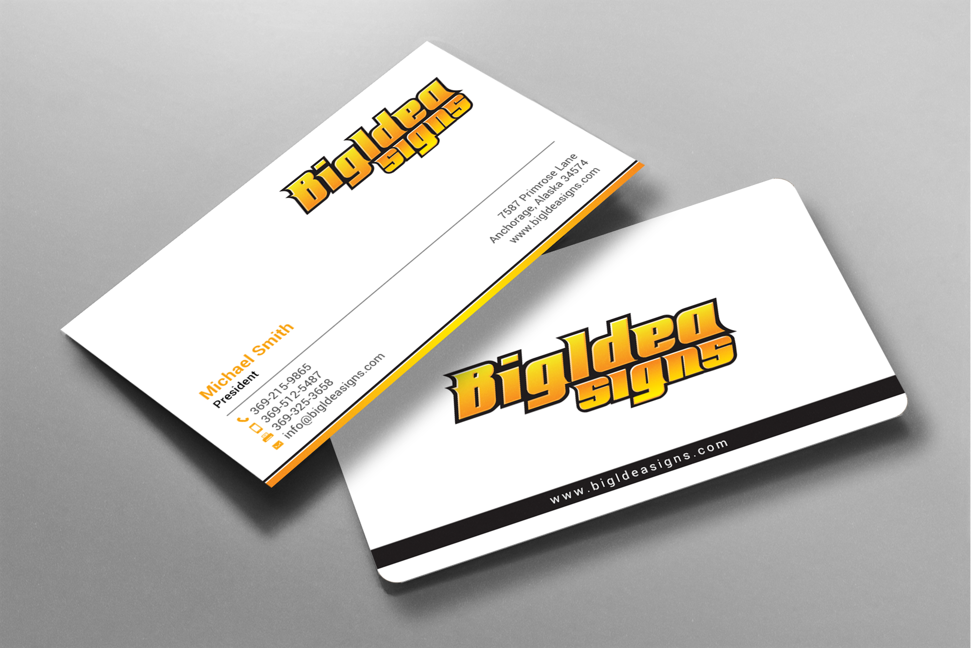 Business Card Design by chandrayaan.creative for Bigidea Wraps Inc | Design #23387964