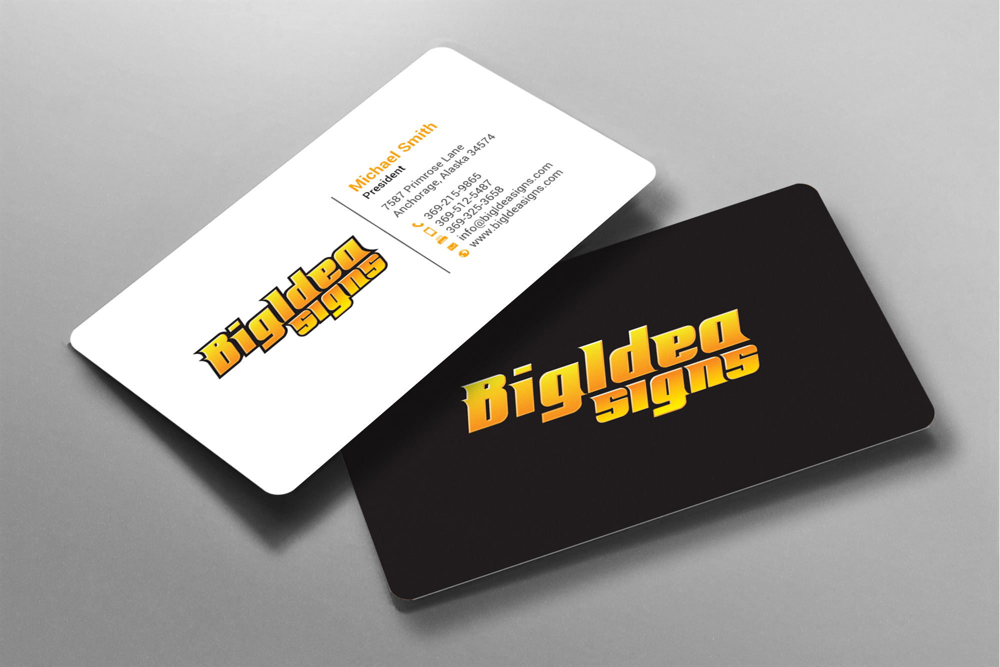 Business Card Design by chandrayaan.creative for Bigidea Wraps Inc | Design #23387965