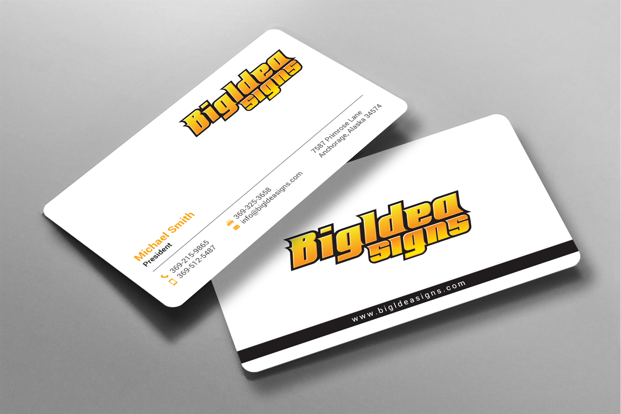 Business Card Design by chandrayaan.creative for Bigidea Wraps Inc | Design #23387966