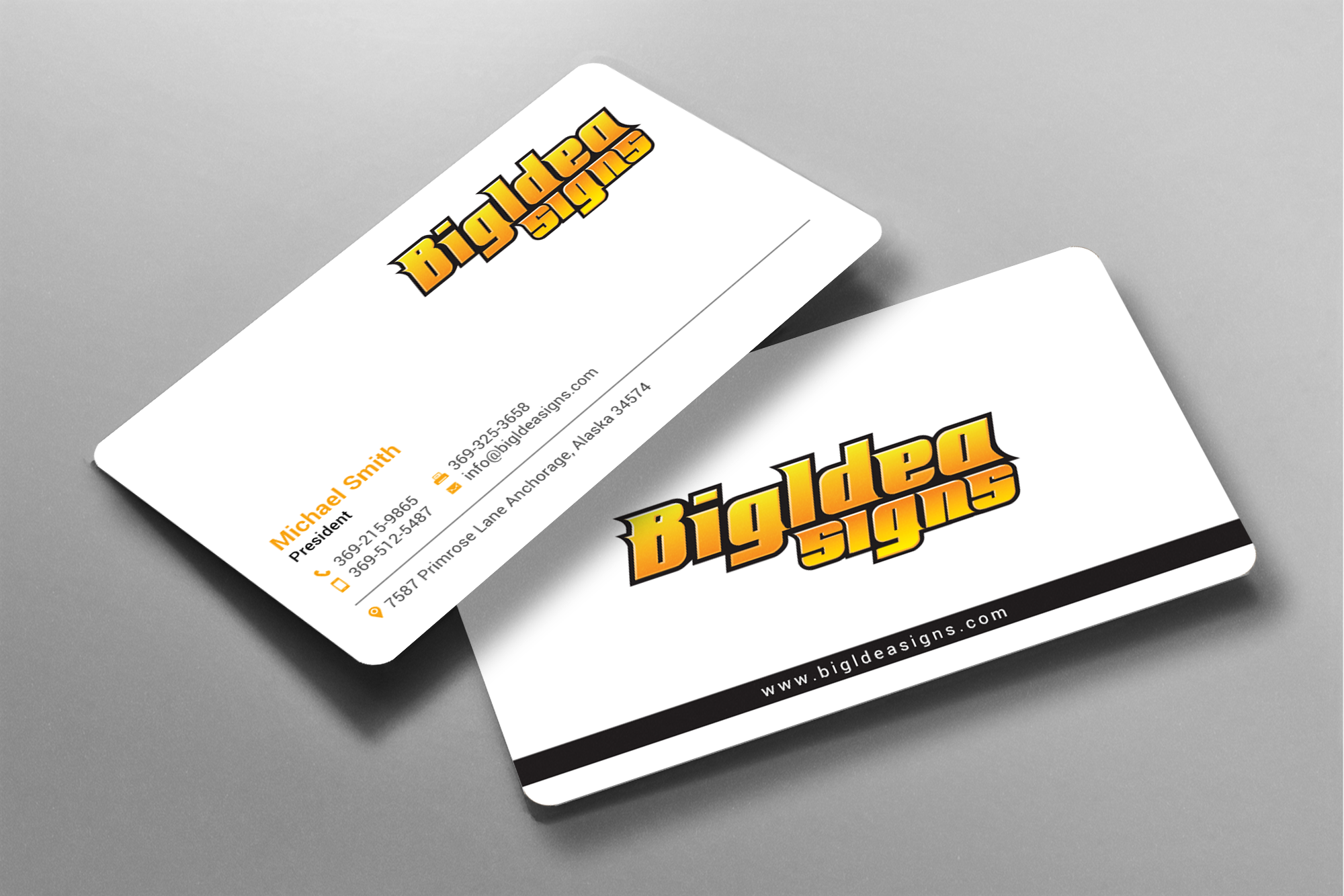 Business Card Design by chandrayaan.creative for Bigidea Wraps Inc | Design #23387967