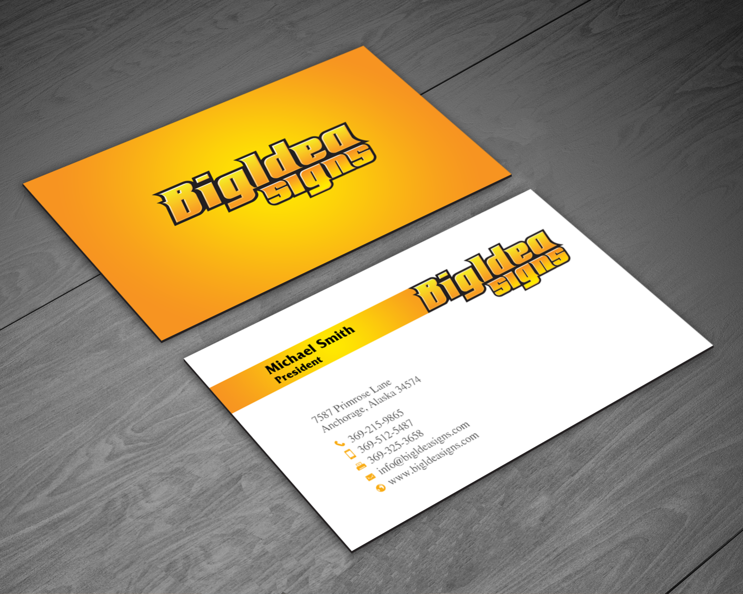 Business Card Design by chandrayaan.creative for Bigidea Wraps Inc | Design #23388910
