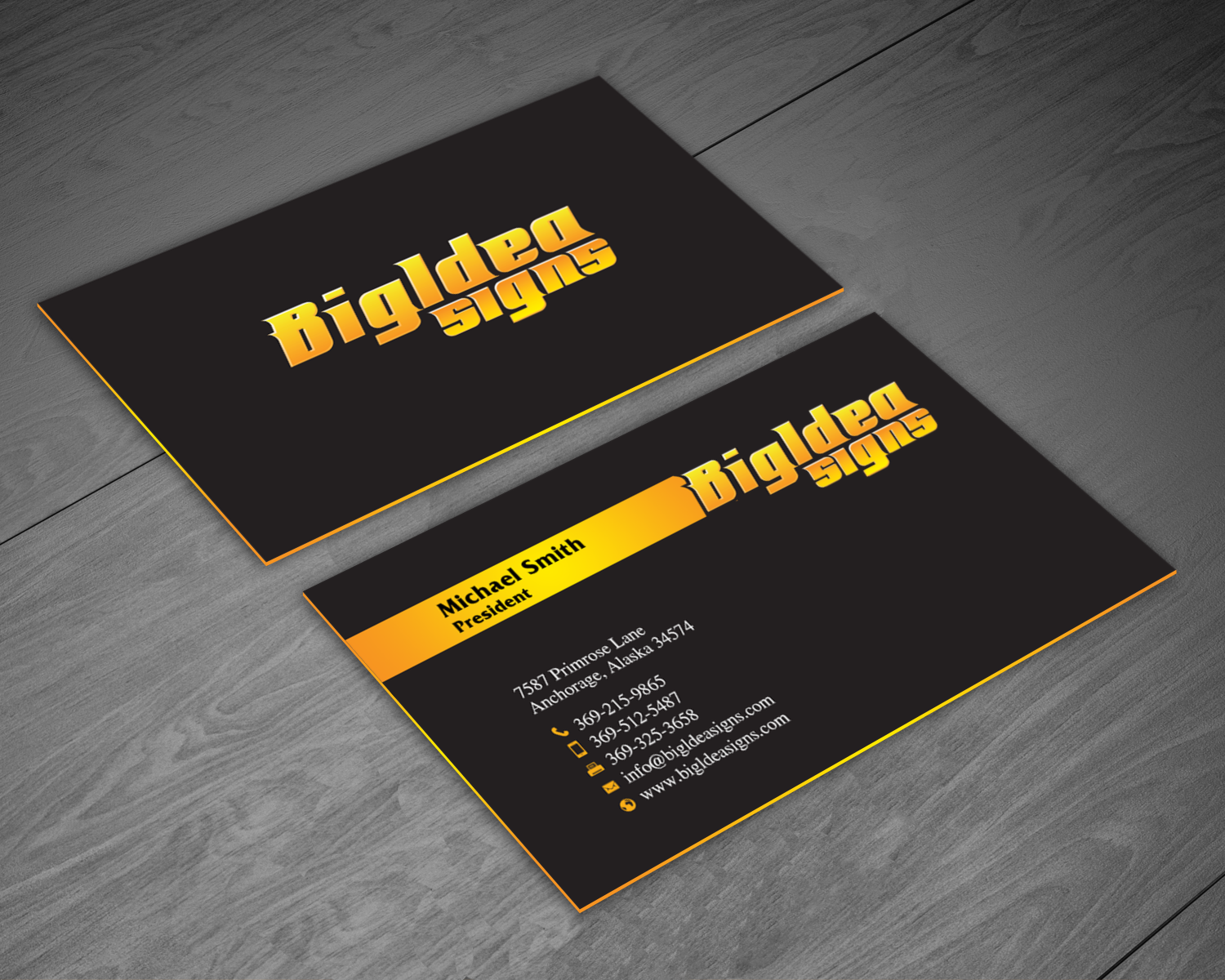 Business Card Design by chandrayaan.creative for Bigidea Wraps Inc | Design #23388911