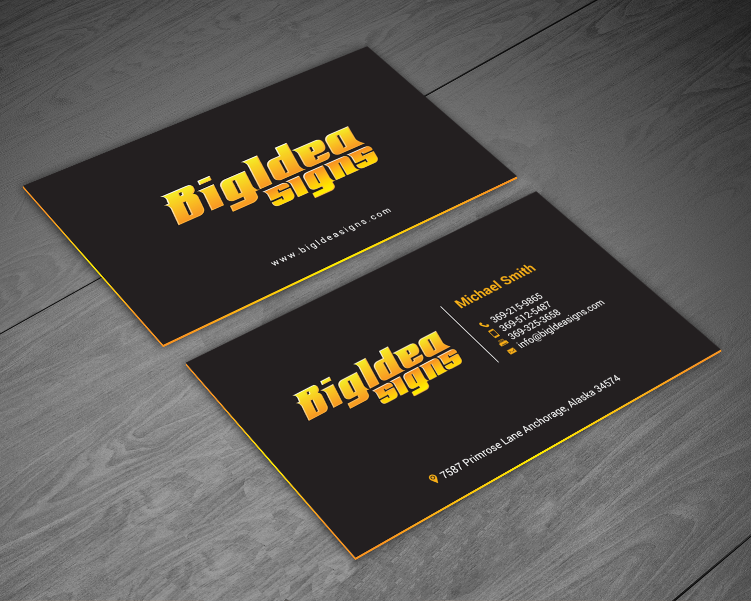 Business Card Design by chandrayaan.creative for Bigidea Wraps Inc | Design #23388913