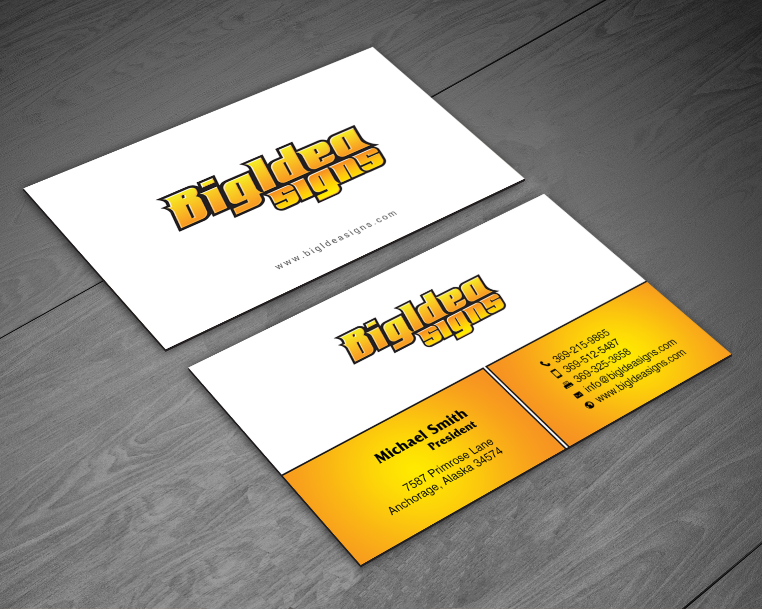 Business Card Design by chandrayaan.creative for Bigidea Wraps Inc | Design #23388916