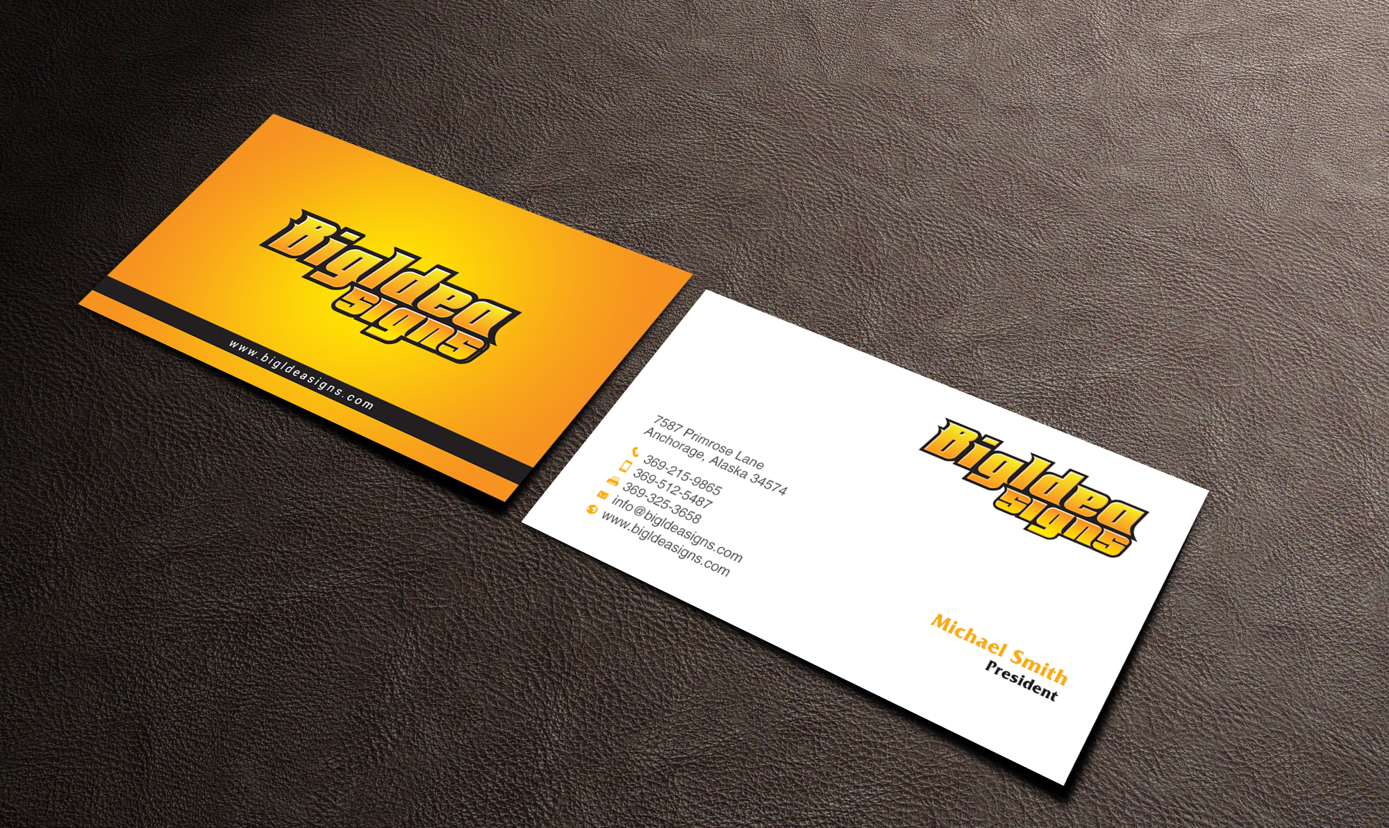 Business Card Design by chandrayaan.creative for Bigidea Wraps Inc | Design #23388917