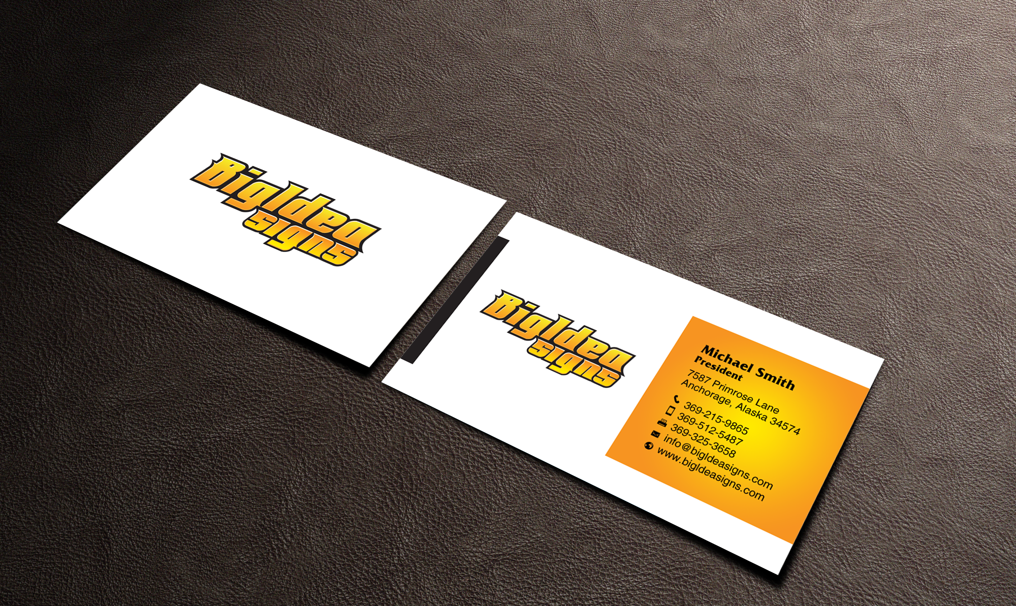 Business Card Design by chandrayaan.creative for Bigidea Wraps Inc | Design #23388919