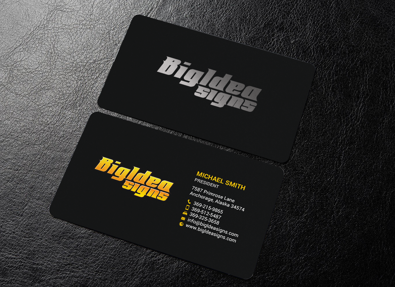 Business Card Design by chandrayaan.creative for Bigidea Wraps Inc | Design #23388933