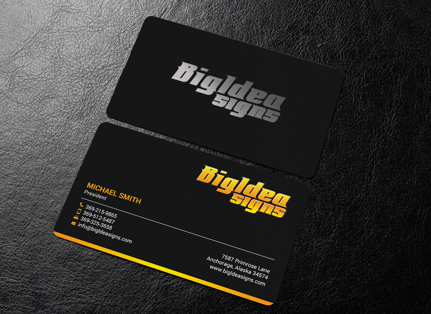 Business Card Design by chandrayaan.creative for Bigidea Wraps Inc | Design #23388939