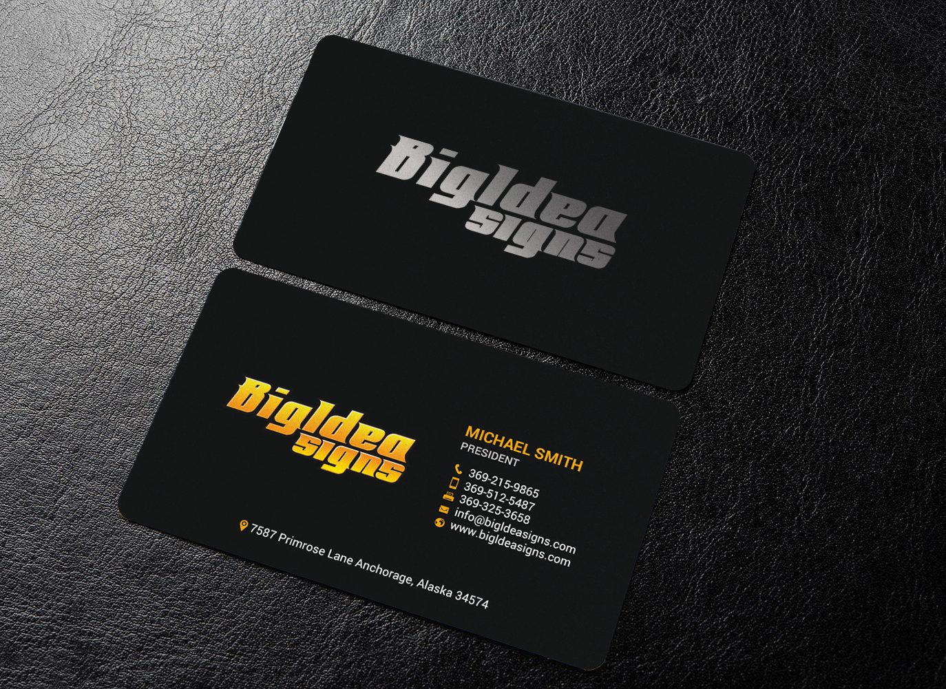 Business Card Design by chandrayaan.creative for Bigidea Wraps Inc | Design #23389687