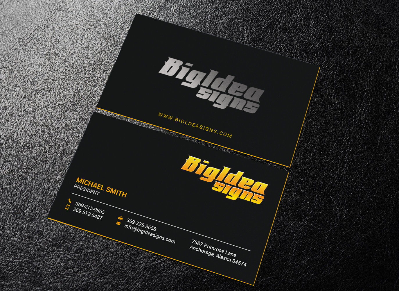 Business Card Design by chandrayaan.creative for Bigidea Wraps Inc | Design #23389688