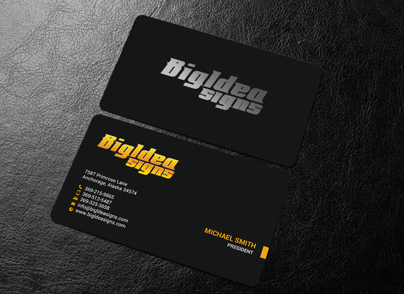 Business Card Design by chandrayaan.creative for Bigidea Wraps Inc | Design #23389689