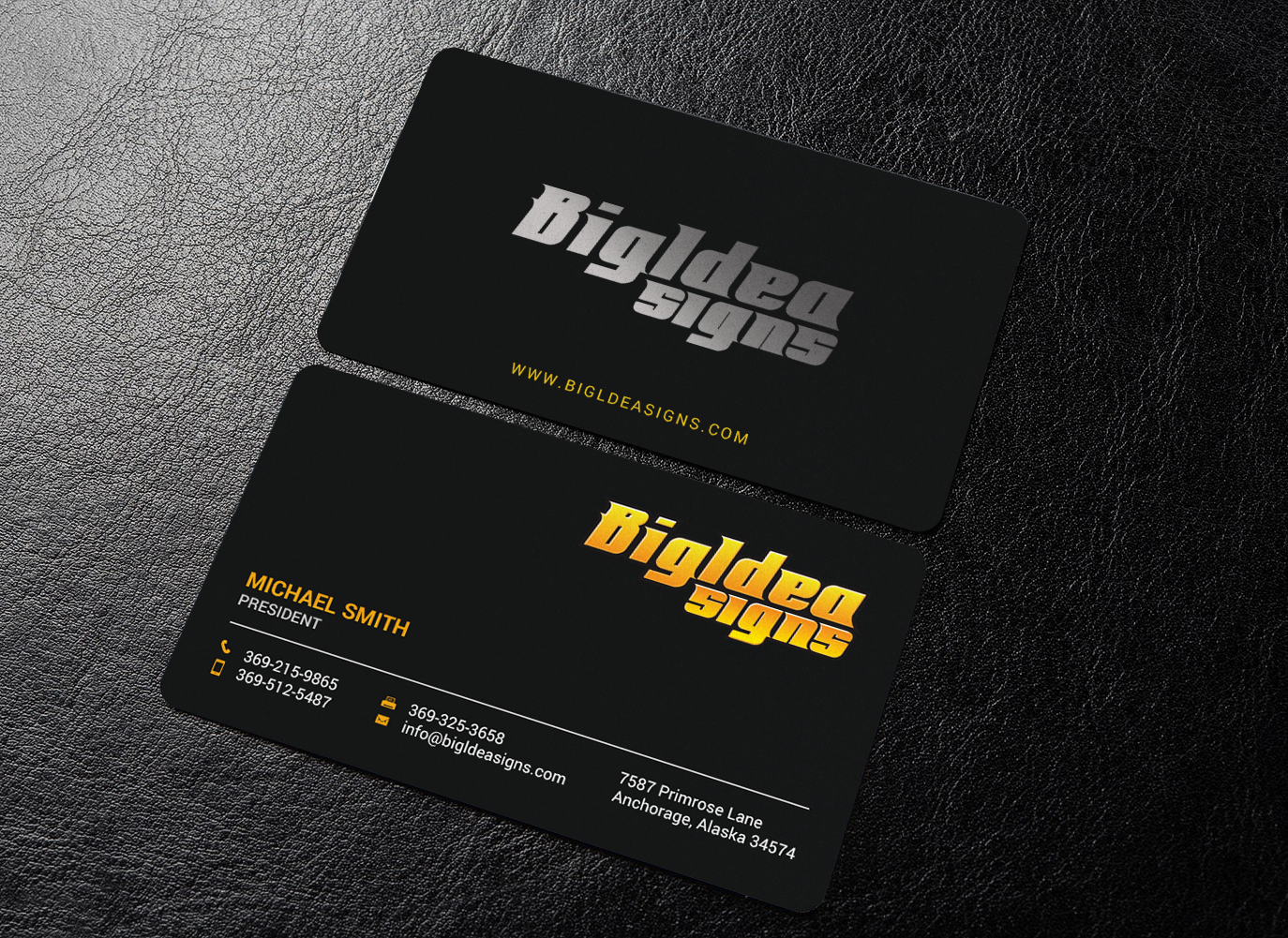 Business Card Design by chandrayaan.creative for Bigidea Wraps Inc | Design #23389690