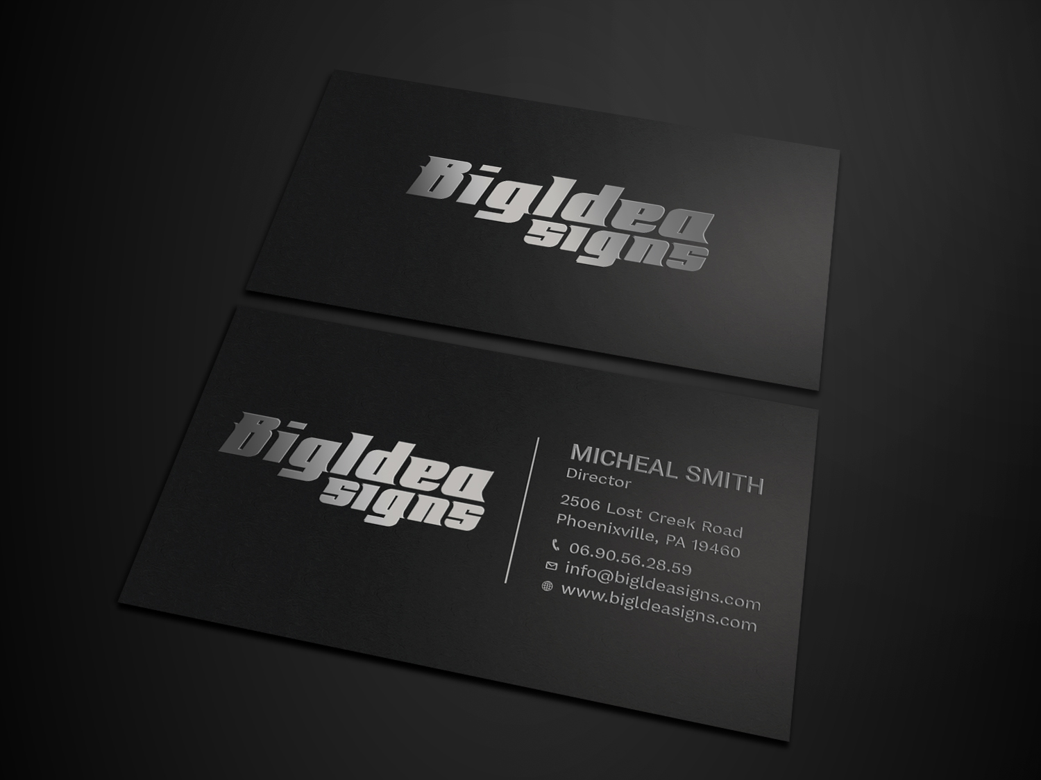 Business Card Design by Tripti Ranjan Gain for Bigidea Wraps Inc | Design #23388077