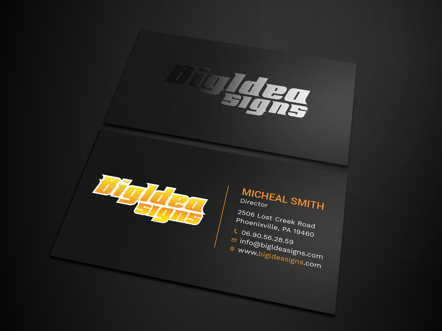 Business Card Design by Tripti Ranjan Gain for Bigidea Wraps Inc | Design #23388078