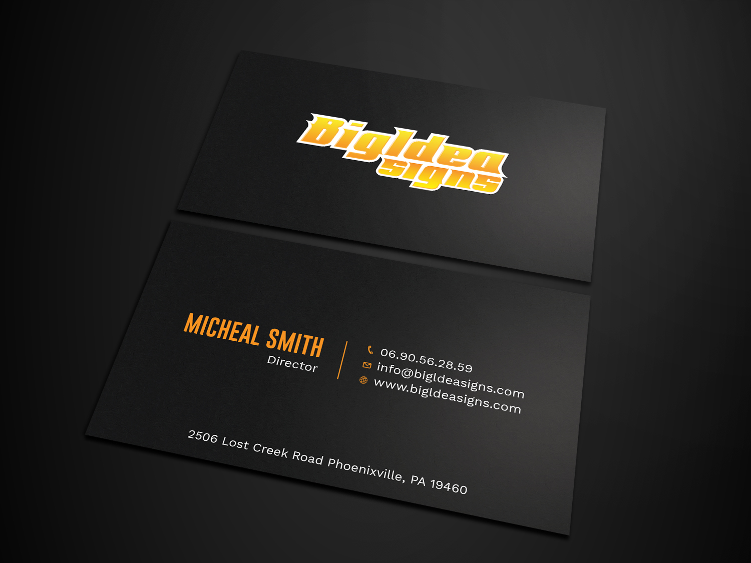 Business Card Design by Tripti Ranjan Gain for Bigidea Wraps Inc | Design #23388080