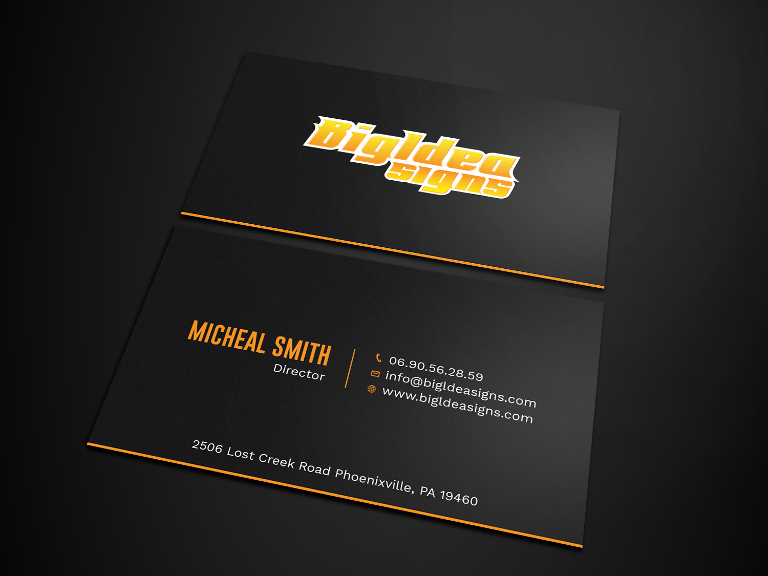 Business Card Design by Tripti Ranjan Gain for Bigidea Wraps Inc | Design #23388081
