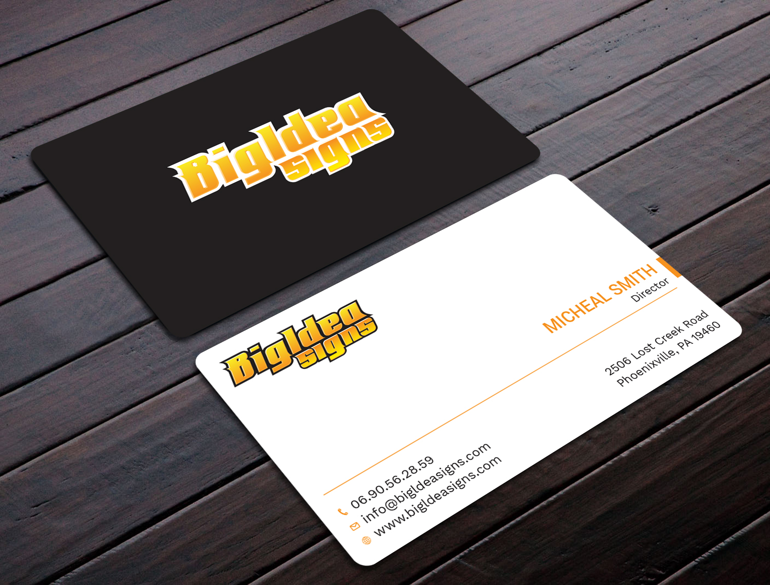 Business Card Design by Tripti Ranjan Gain for Bigidea Wraps Inc | Design #23388089