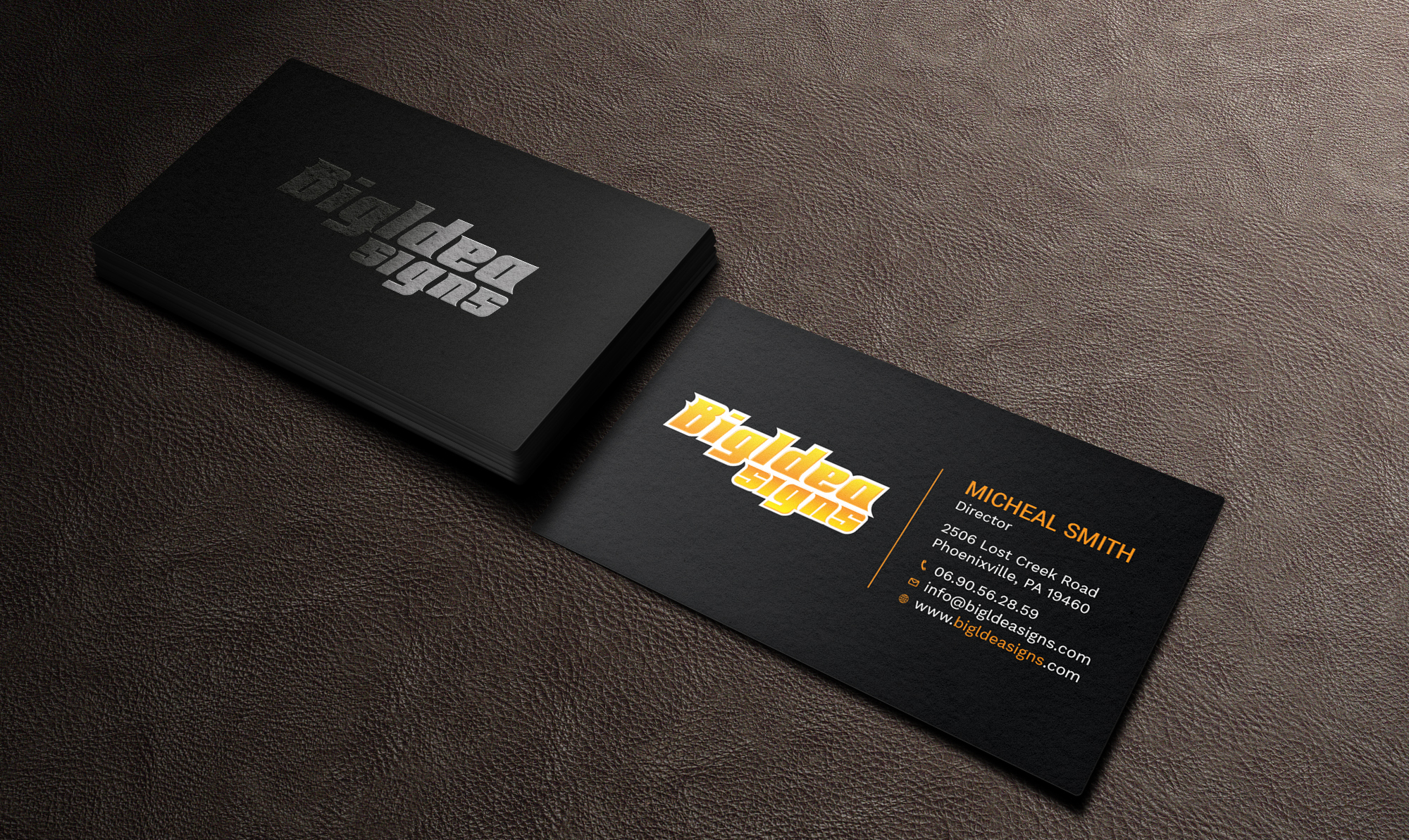 Business Card Design by Tripti Ranjan Gain for Bigidea Wraps Inc | Design #23388091