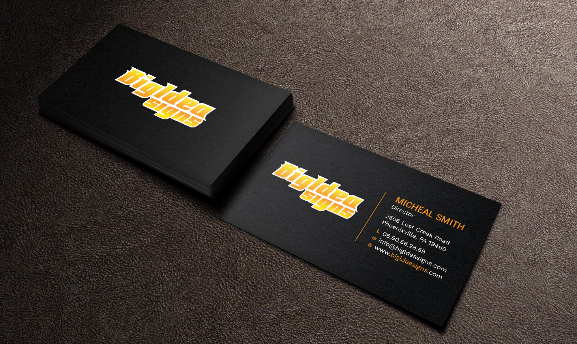 Business Card Design by Tripti Ranjan Gain for Bigidea Wraps Inc | Design #23388093