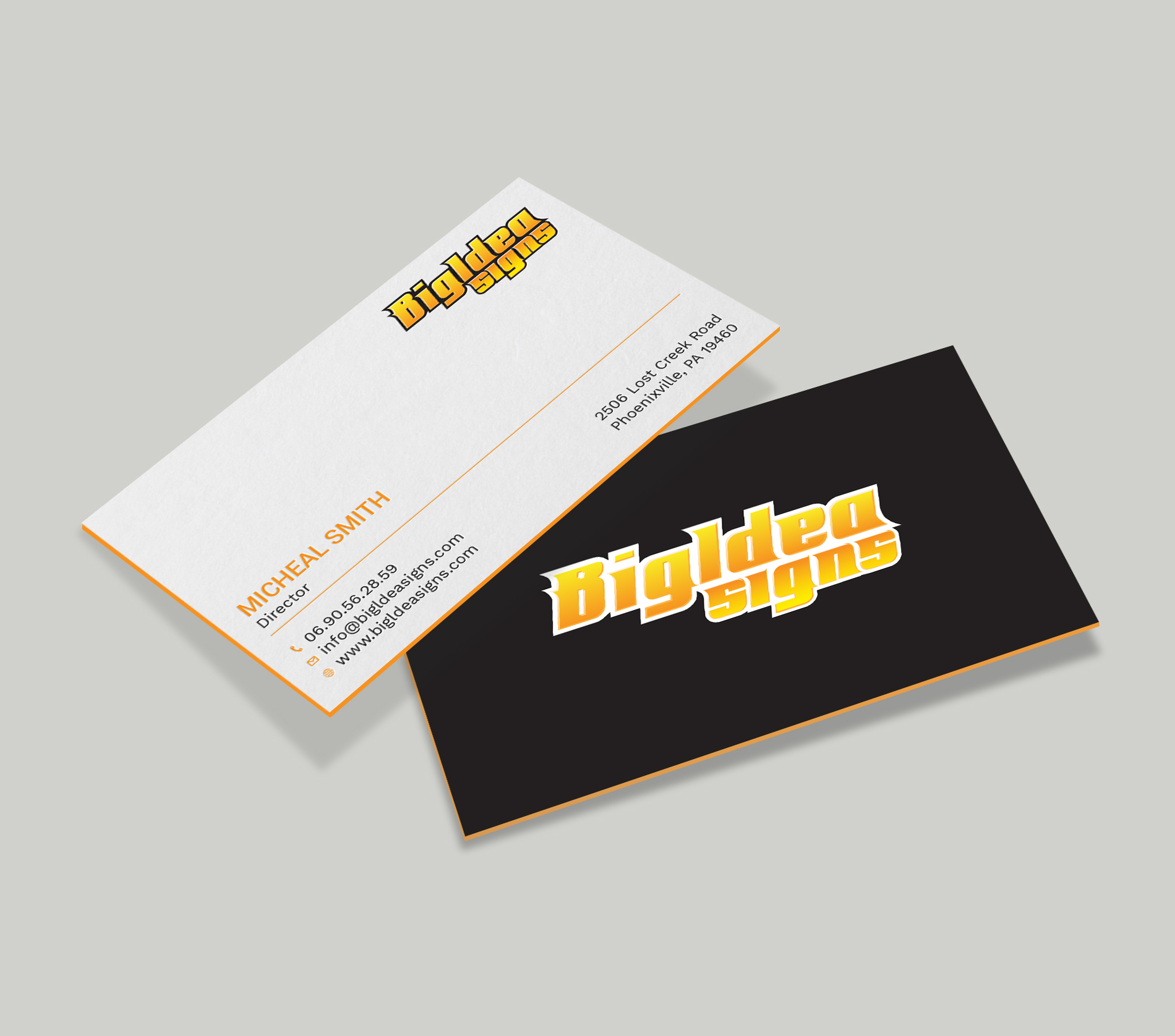 Business Card Design by Tripti Ranjan Gain for Bigidea Wraps Inc | Design #23388101