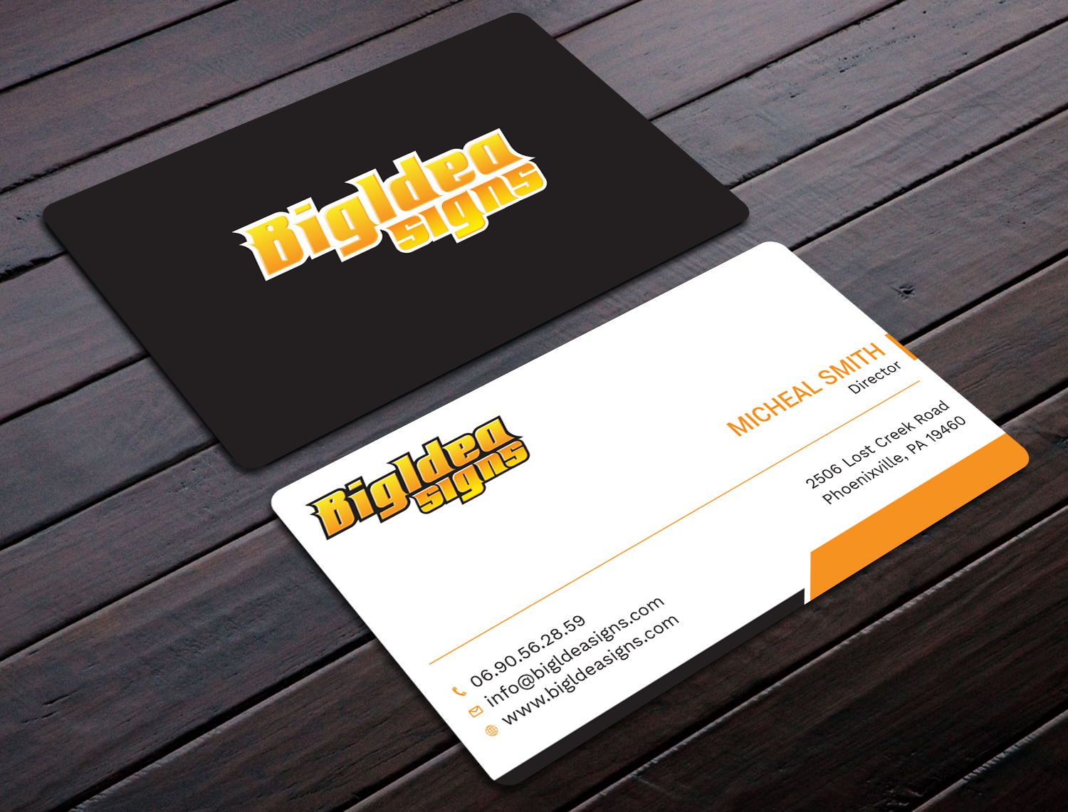 Business Card Design by Tripti Ranjan Gain for Bigidea Wraps Inc | Design #23388109