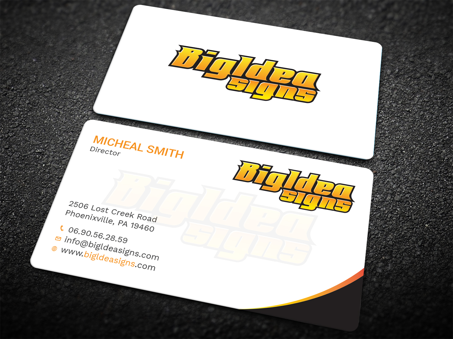 Business Card Design by Tripti Ranjan Gain for Bigidea Wraps Inc | Design #23391486