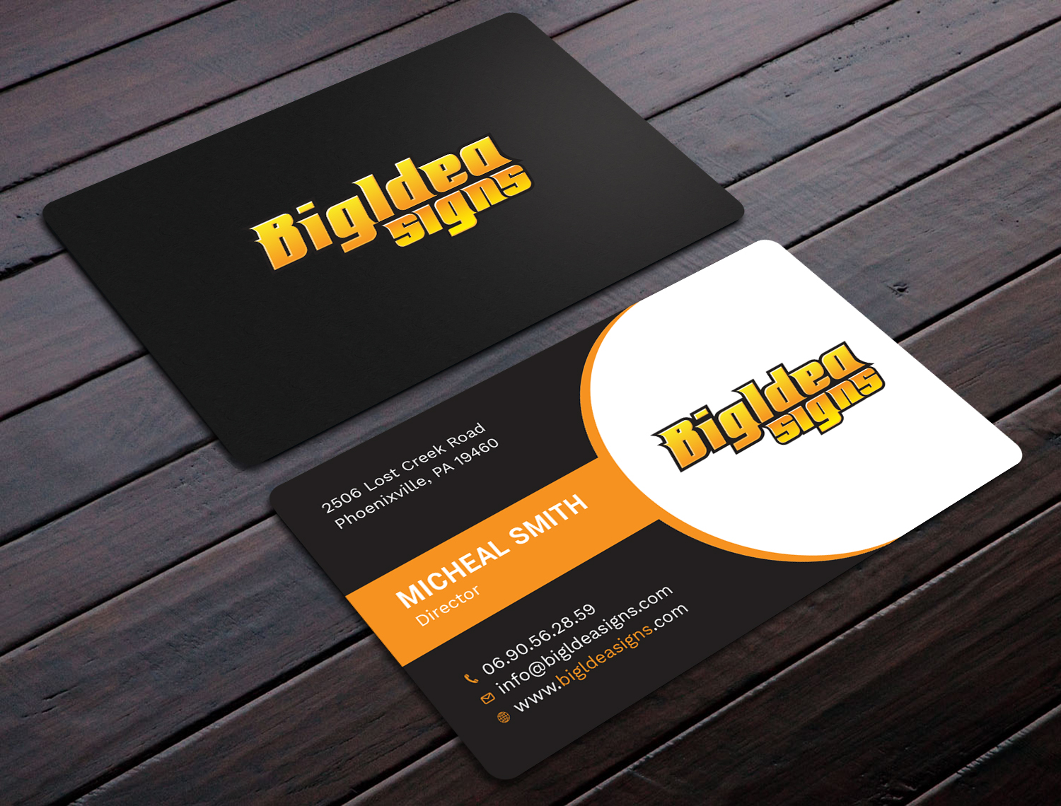 Business Card Design by Tripti Ranjan Gain for Bigidea Wraps Inc | Design #23391487