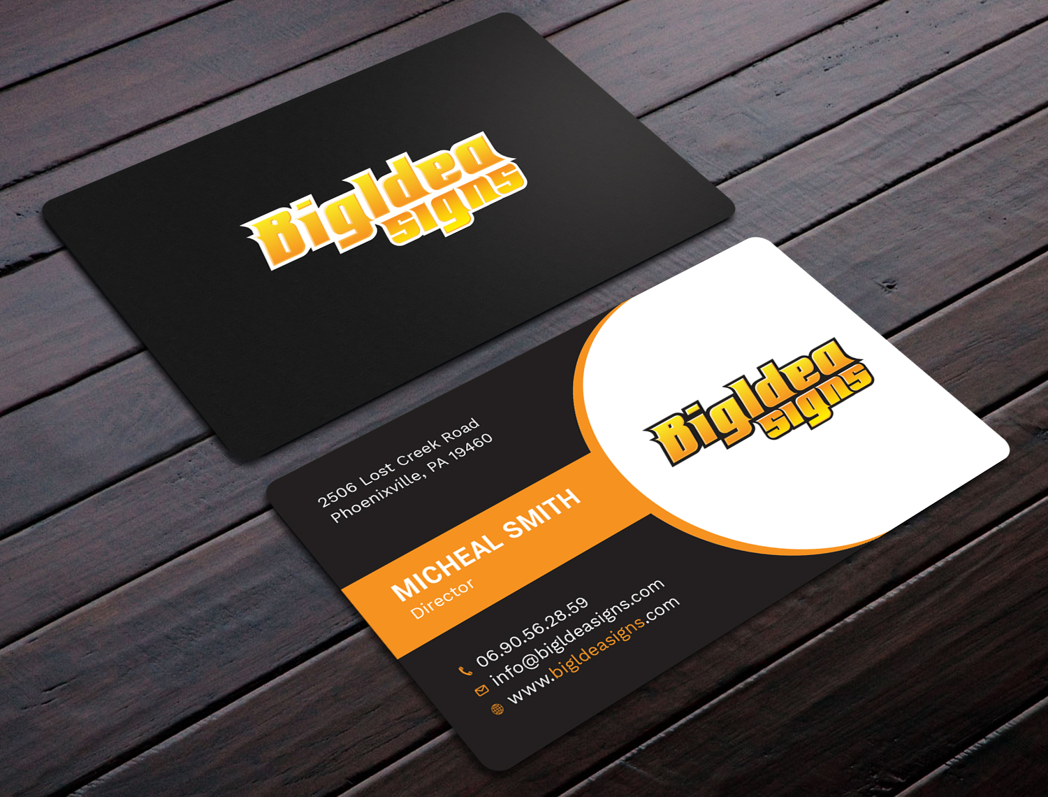 Business Card Design by Tripti Ranjan Gain for Bigidea Wraps Inc | Design #23391488