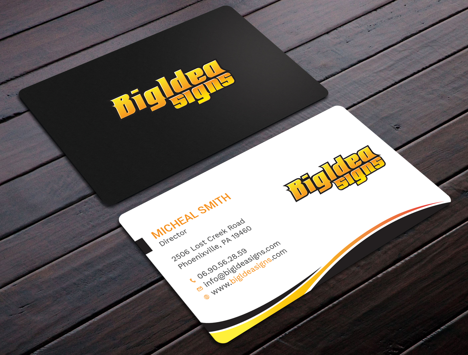 Business Card Design by Tripti Ranjan Gain for Bigidea Wraps Inc | Design #23391490