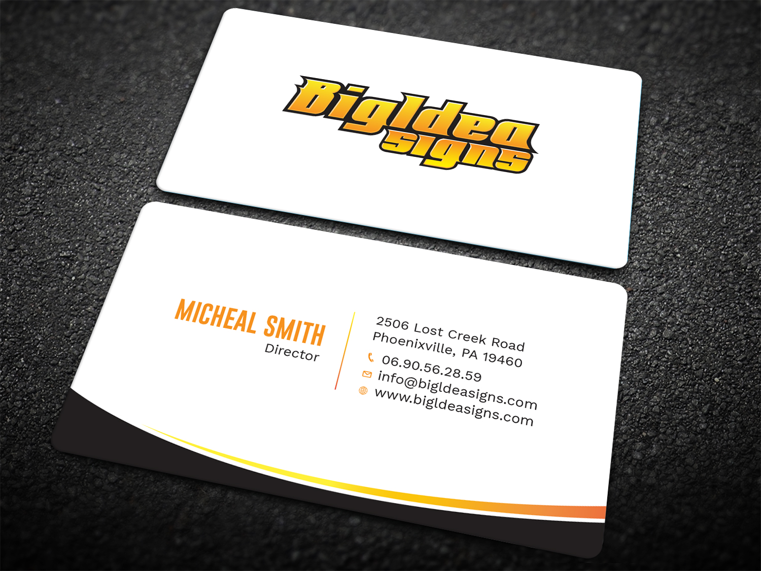 Business Card Design by Tripti Ranjan Gain for Bigidea Wraps Inc | Design #23391492