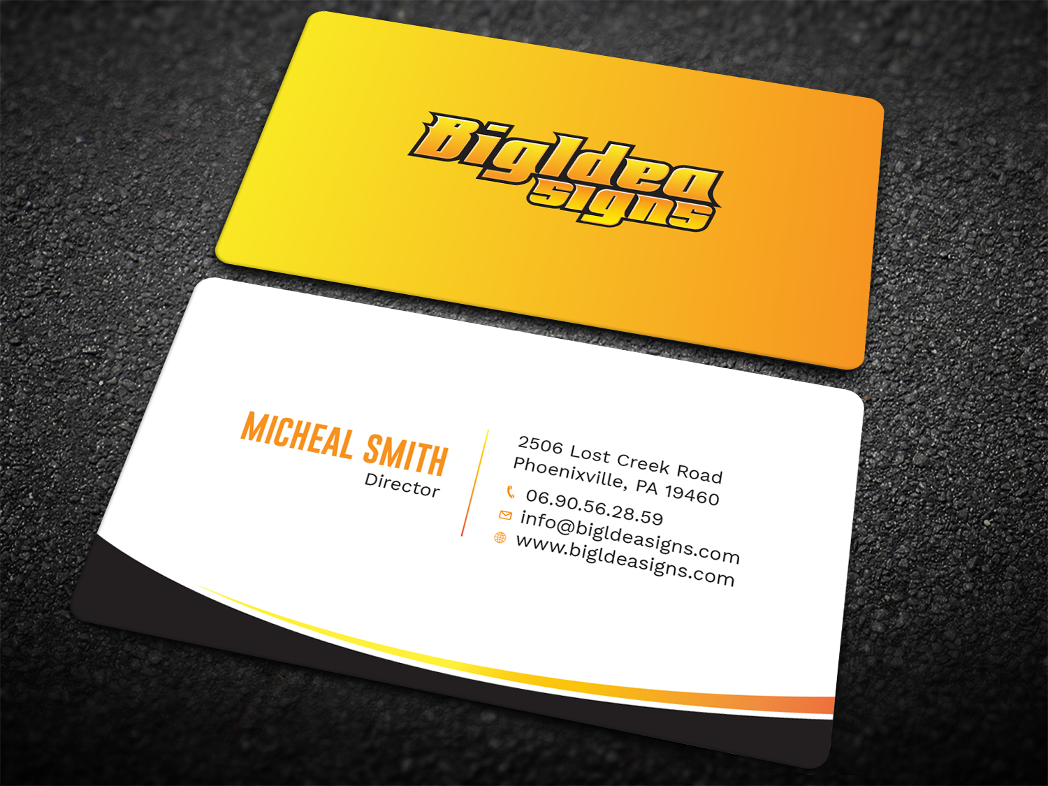 Business Card Design by Tripti Ranjan Gain for Bigidea Wraps Inc | Design #23391493