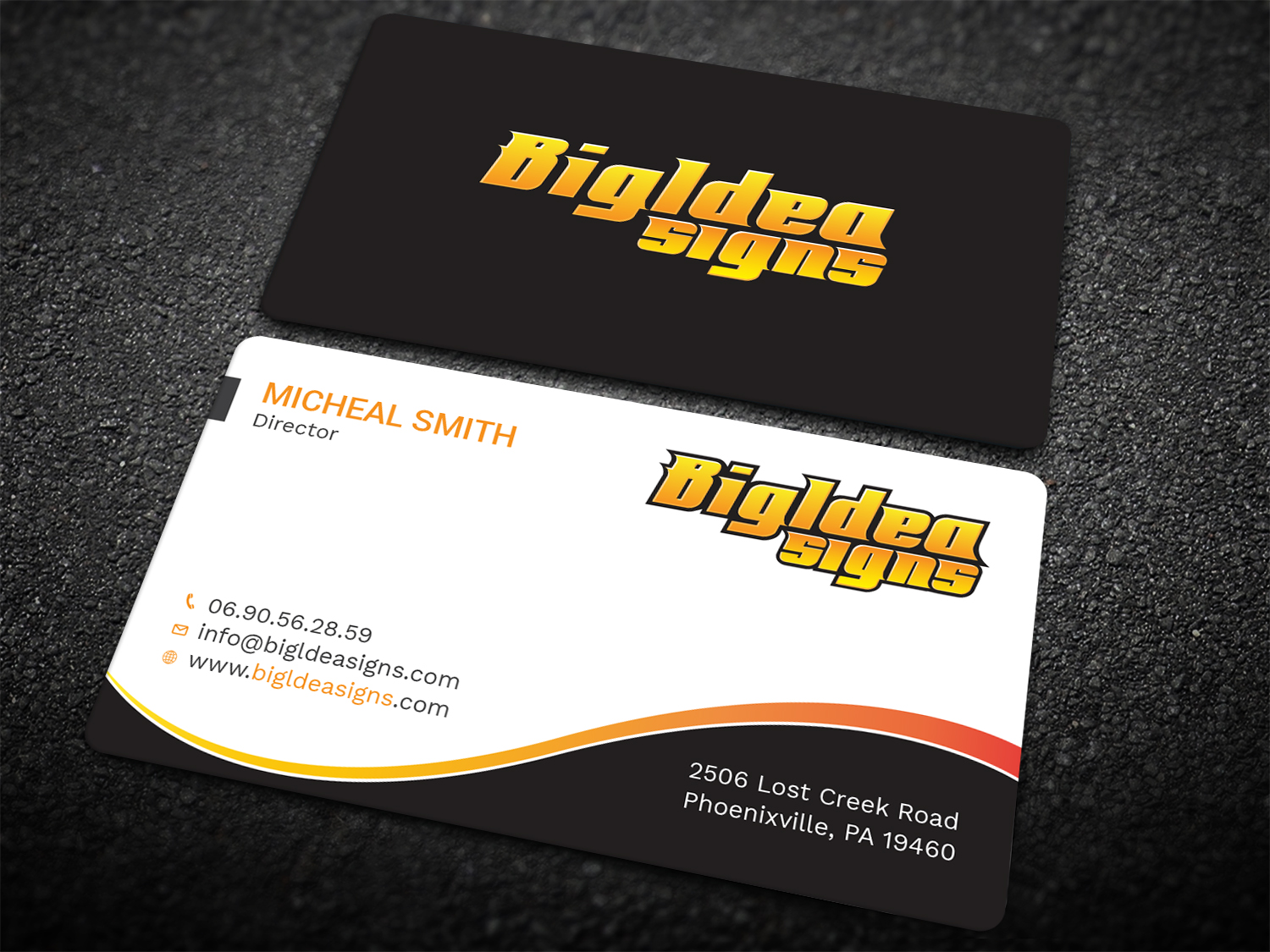 Business Card Design by Tripti Ranjan Gain for Bigidea Wraps Inc | Design #23391494
