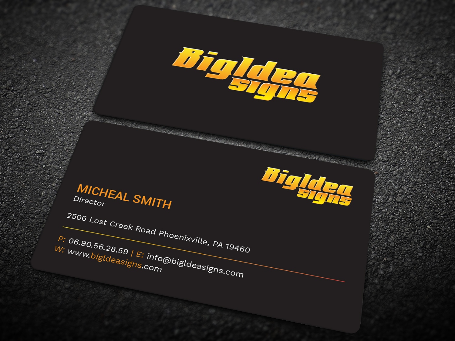 Business Card Design by Tripti Ranjan Gain for Bigidea Wraps Inc | Design #23391495