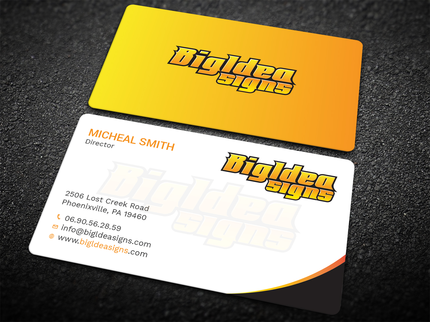 Business Card Design by Tripti Ranjan Gain for Bigidea Wraps Inc | Design #23391496