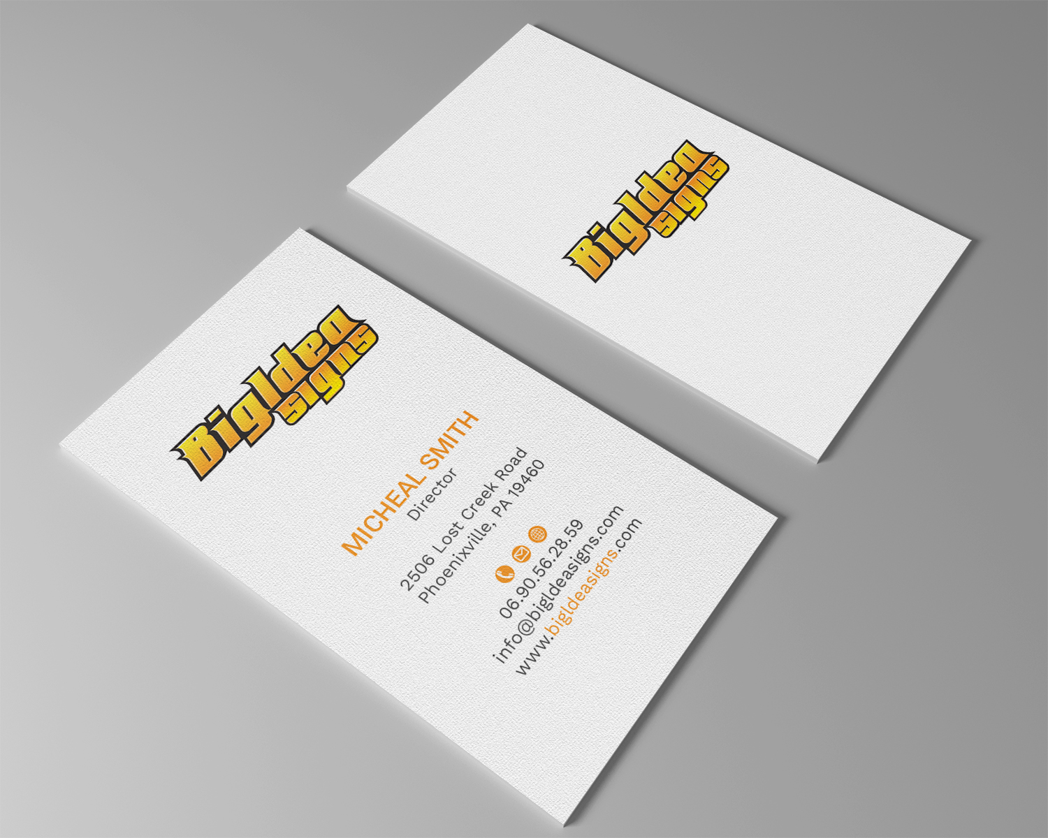 Business Card Design by Tripti Ranjan Gain for Bigidea Wraps Inc | Design #23391515