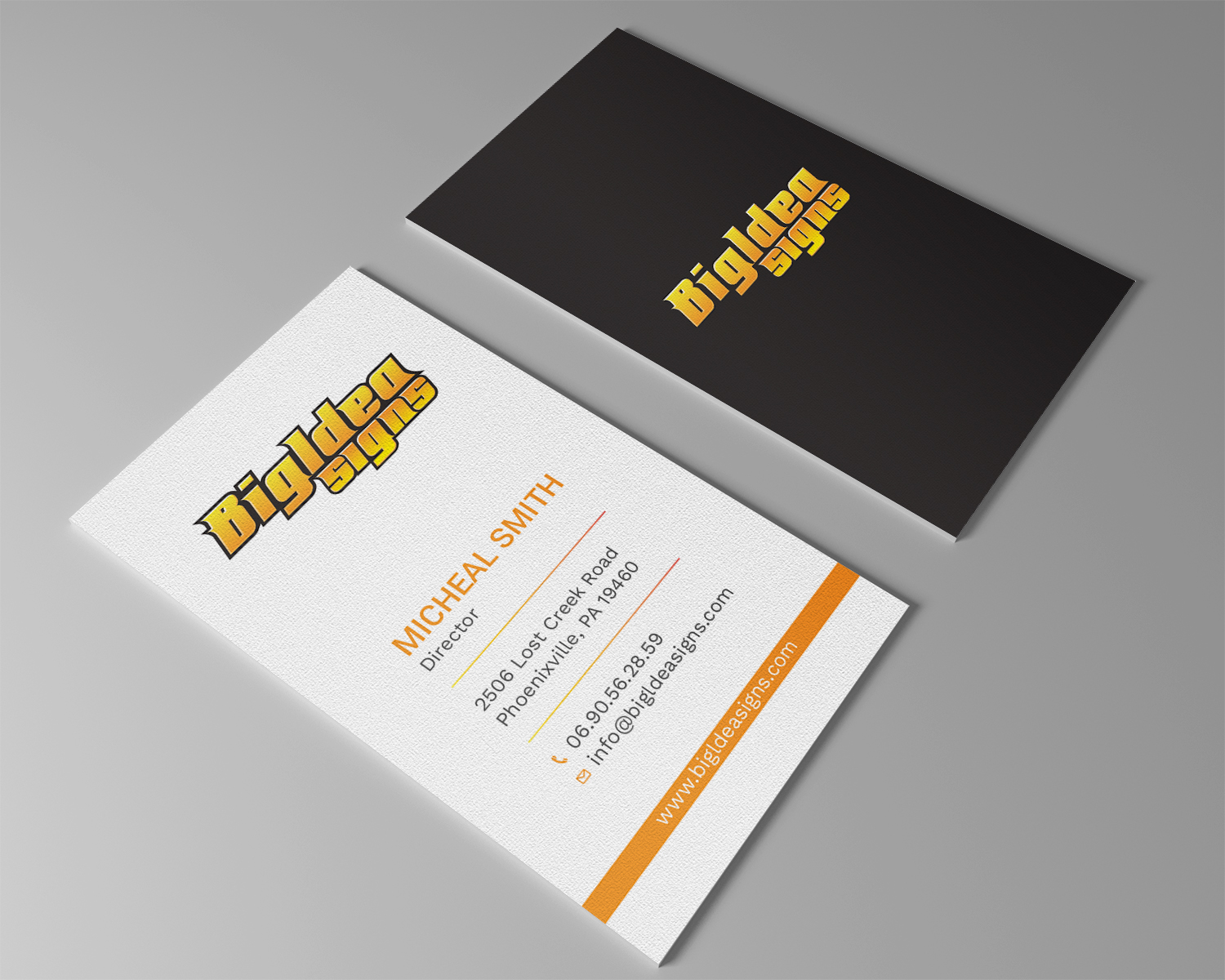 Business Card Design by Tripti Ranjan Gain for Bigidea Wraps Inc | Design #23391522