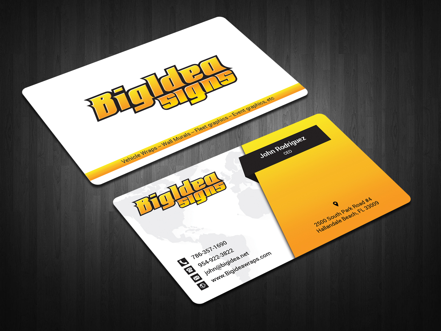 Business Card Design by zahidrabby.bigc for Bigidea Wraps Inc | Design #23387705