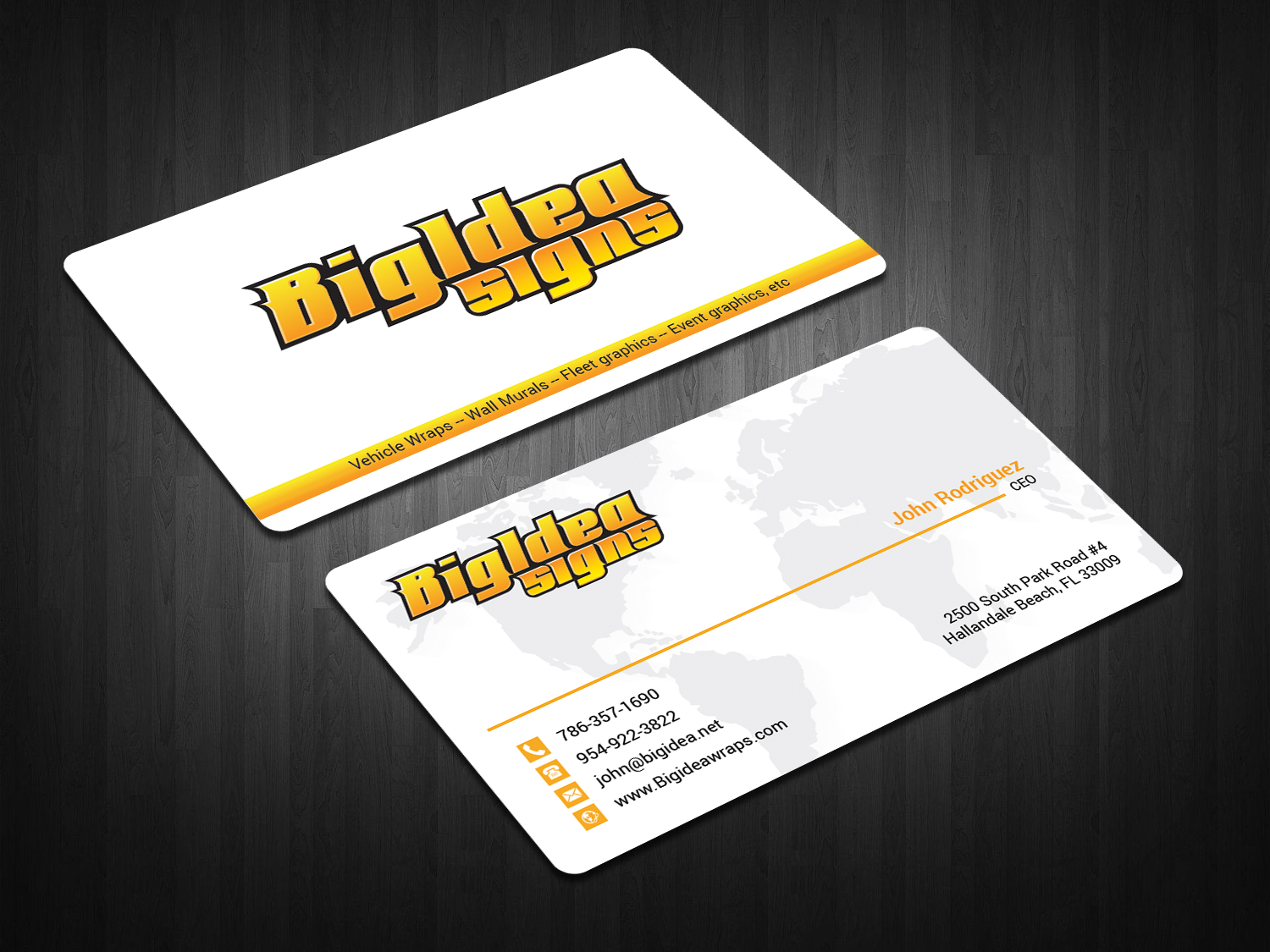 Business Card Design by zahidrabby.bigc for Bigidea Wraps Inc | Design #23387763