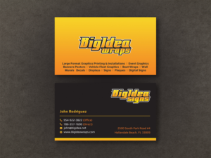 Business Card Design by Moumita_ for Bigidea Wraps Inc | Design: #23411797