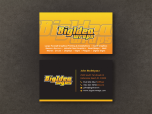 Business Card Design by Moumita_ for Bigidea Wraps Inc | Design: #23411798