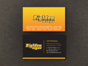 Business Card Design by Moumita_ for Bigidea Wraps Inc | Design: #23411799