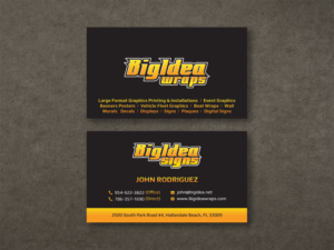 Business Card Design by Moumita_ for Bigidea Wraps Inc | Design: #23411815