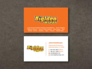 Business Card Design by Moumita_ for Bigidea Wraps Inc | Design: #23411941